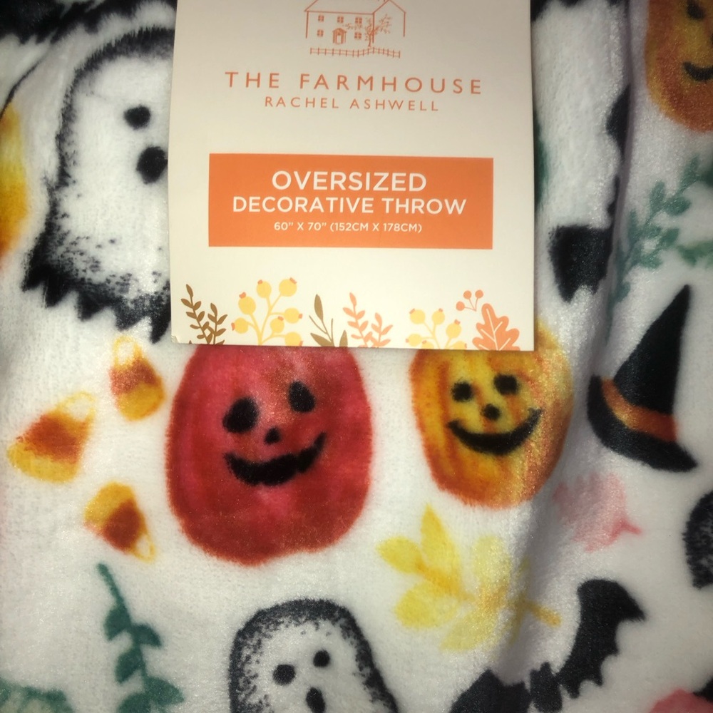 🎃 Rachel ASHWELL Oversized Throw - Halloween Pumpkin ‼️ read description